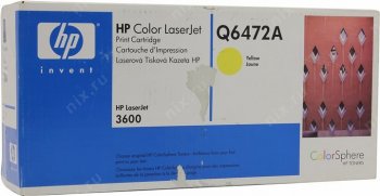 Картридж HP Q6472A YELLOW для COLOR LJ 3600