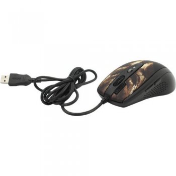Мышь A4-Tech Game Laser Mouse <XL-750BH-Black-Brown> (3600dpi) (RTL)USB 7btn+Roll