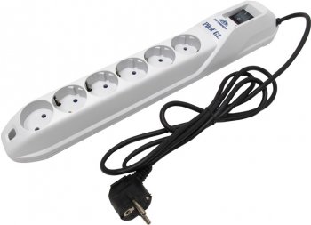 Сетевой фильтр ZIS Pilot-GL-6 <1.8м> (6 розеток)