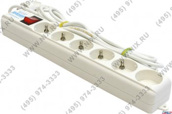 Сетевой фильтр PowerCube Pro White <5м>(6 розеток)