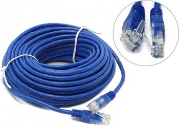 Кабель UTP Patch Cord кат.5е 15м, синий