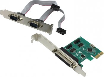 Контроллер Orient XWT-PE2S1P(V2) (RTL) PCI-Ex1, 2xCOM9M + 1xLPT25F