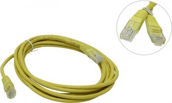 Кабель UTP Patch Cord кат.5е 3м, жёлтый