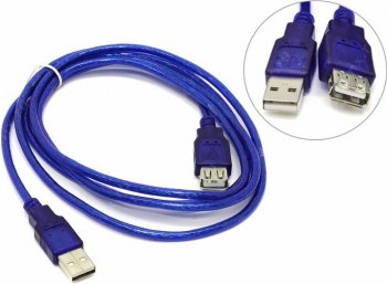 Кабель Telecom удлинительный USB 2.0 <A-->A> 1.8м