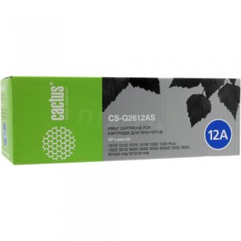 Картридж Cactus CS-Q2612A(S) для HP LJ 1010/2/5/8 1020/22 3015/20/30/50/52/55