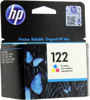 Картридж HP 122 CH562HE/CH562HK многоцветный (100стр.) для DJ 1050A/2050A/3000