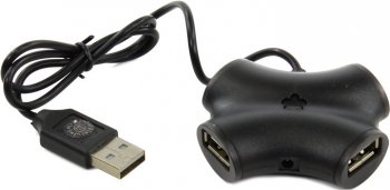 Концентратор USB CBR <CH100> Black USB2.0 4 port