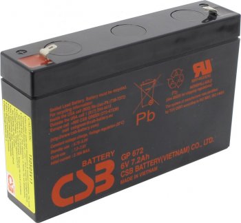Аккумулятор для ИБП CSB GP-672 (6V, 7.2Ah)