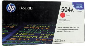 Картридж HP CE253A (№504A) Magenta для LJ CP3525, CM3530