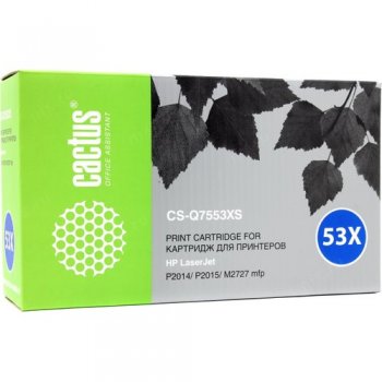 Картридж Cactus CS-Q7553X(S) для HP LJ P2015/2014 P2727mfp