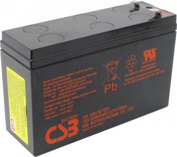 Аккумулятор для ИБП CSB HR 1224W F2F1 (12V, 6Ah)