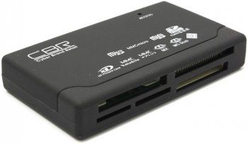 Картридер CBR <CR 455> USB2.0 CF/MD/MMC/SDHC/microSDHC/xD/MS(/Pro/M2) Card Reader/Writer