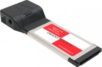 Адаптер интерфейса Orient <EX3U2L> Adapter Express Card/34mm-->USB3.0 2 port