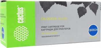 Картридж Cactus CS-Q6002A Yellow для HP LJ 1015MFP/1017MFP/1600/2600N