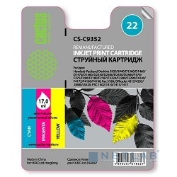 Картридж Cactus CS-C9352 (№22) Color для hp D3920/3940/1360/1460/1470/1560/2330/2430