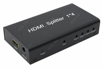 Разветвитель видеосигнала 4-port HDMI Splitter + б.п.
