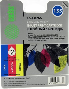 Картридж Cactus CS-C8766 (№135) Color для hp D5743/6543/6843