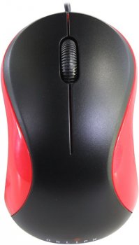 Мышь OKLICK Optical Mouse <115S> <Black&Red> (RTL) USB 3btn+Roll, уменьшенная <686499>