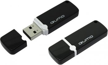 Накопитель USB Qumo Optiva <QM8GUD-OP2-Black> USB2.0 Flash Drive 8Gb (RTL)