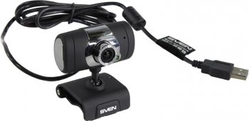Веб-камера Sven <IC-525 Black-Silver> Web-Camera ((1280x1024, USB2.0, микрофон)