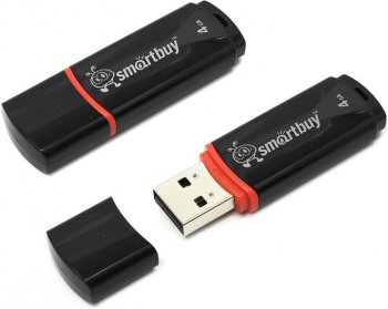 Накопитель USB SmartBuy Crown <SB4GBCRW-K> USB2.0 Flash Drive 4Gb (RTL)