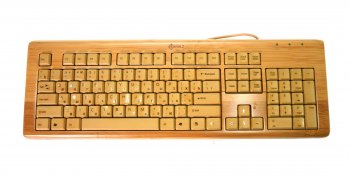 *Клавиатура Kreolz KS77U Wooden <USB> 104КЛ, корпус из бамбука. (б/у)