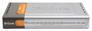 Коммутатор D-Link < DES-1008D / K2A> Fast E-net 8-port (8UTP 10 / 100Mbps)