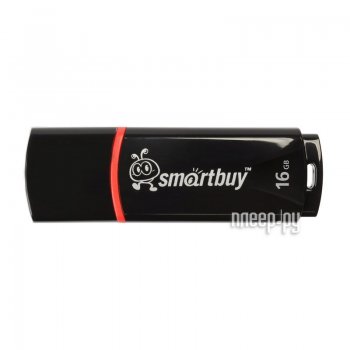 Накопитель USB SmartBuy Crown <SB16GBCRW-K> USB2.0 Flash Drive 16Gb (RTL)