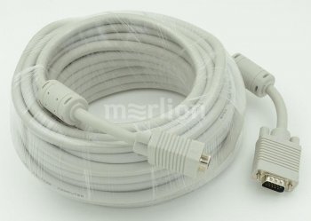 Кабель монитор - SVGA card (15M-15M) 2 filters 30m