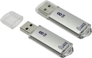 Накопитель USB SmartBuy V-Cut <SB8GBVC-S> USB2.0 Flash Drive 8Gb (RTL)