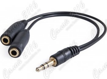 Разветвитель Defender Audio jack 3.5 мм jack 63001