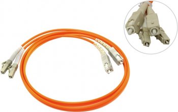 Кабель волоконно-оптический Patch cord ВО, LC-SC, Sonatel, Duplex, MM 50/125 1м