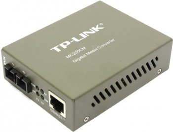Медиаконвертер TP-Link <MC200CM> 1000Base-T to 1000Base-SX Media Converter (1 UTP, 1 fiber SC type)