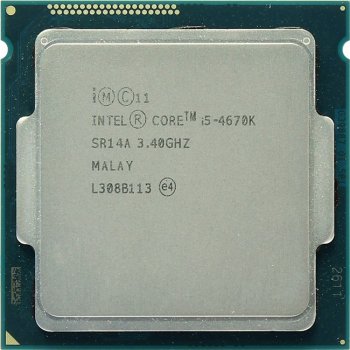 Процессор Intel Core i5-4670K 3.4 ГГц/4core/SVGA HD Graphics4600/1+6Мб/84 Вт/5 ГТ/с LGA1150