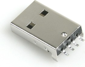 Разъем USB -ASM (DS1098-B) угловая SMD на плату, тип А