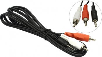 Кабель (аудио) 5bites Jack3.5-M --> 2RCA-M (2м) <AC35J2R-020M>