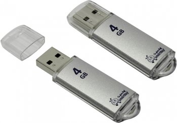 Накопитель USB SmartBuy V-Cut <SB4GBVC-S> USB2.0 Flash Drive 4Gb (RTL)