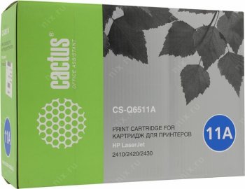Картридж Cactus CS-Q6511A для HP LJ 2410/2420/2430