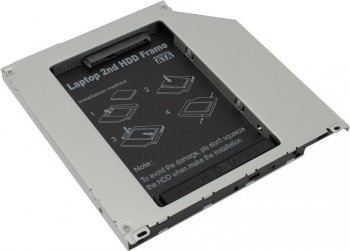 Адаптер HDD/SSD (optibay) Espada <SS95U> SATA HDD для установки в SATA отсек оптического привода ноутбука Slim