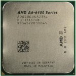 Процессор AMD A6-6400K (AD640KO) 3.9 GHz/2core/SVGA RADEON HD 8470D/ 1 Мб/65W/5 GT/s Socket FM2