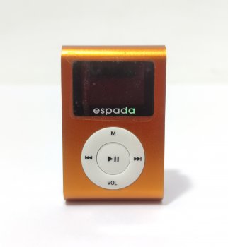 *Аудиоплеер Espada <E-423-8Gb-Orange> (MP3/WMA Player, FM Tuner, 8Gb, дикт., USB, Li-Ion) (б/у)