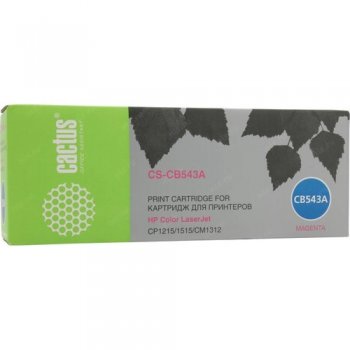 Картридж Cactus CS-CB543A Magenta для HP LJ CP1215/1515 CM1312