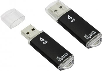Накопитель USB SmartBuy V-Cut <SB4GBVC-K> USB2.0 Flash Drive 4Gb (RTL)