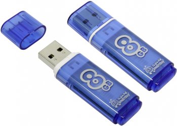 Накопитель USB SmartBuy Glossy <SB8GBGS-B> USB2.0 Flash Drive 8Gb (RTL)