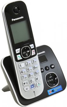 Радиотелефон Panasonic KX-TG6821RUB <Black> (трубка с ЖК диспл.,DECT, А/Отв)