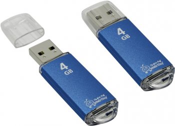 Накопитель USB SmartBuy V-Cut <SB4GBVC-B> USB2.0 Flash Drive 4Gb (RTL)