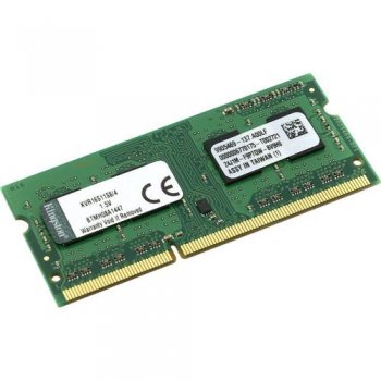 Оперативная память для ноутбуков Kingston ValueRAM <KVR16S11S8/4> DDR-III SODIMM 4Gb <PC3-12800> CL11 (for NoteBook)
