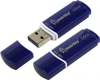 Накопитель USB SmartBuy Crown <SB16GBCRW-Bl> USB3.0 Flash Drive 16Gb (RTL)