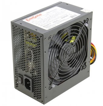 Блок питания ExeGate <ATX-600NPXE> 600W ATX (24+4+6пин)