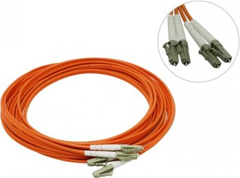 Кабель волоконно-оптический Patch cord ВО, LC-LC, Sonatel, Duplex, MM 50/125 5м